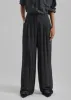 Loulou Studio Siaro Wide Leg Pants - Grey Anthracite sold by Frankie Shop