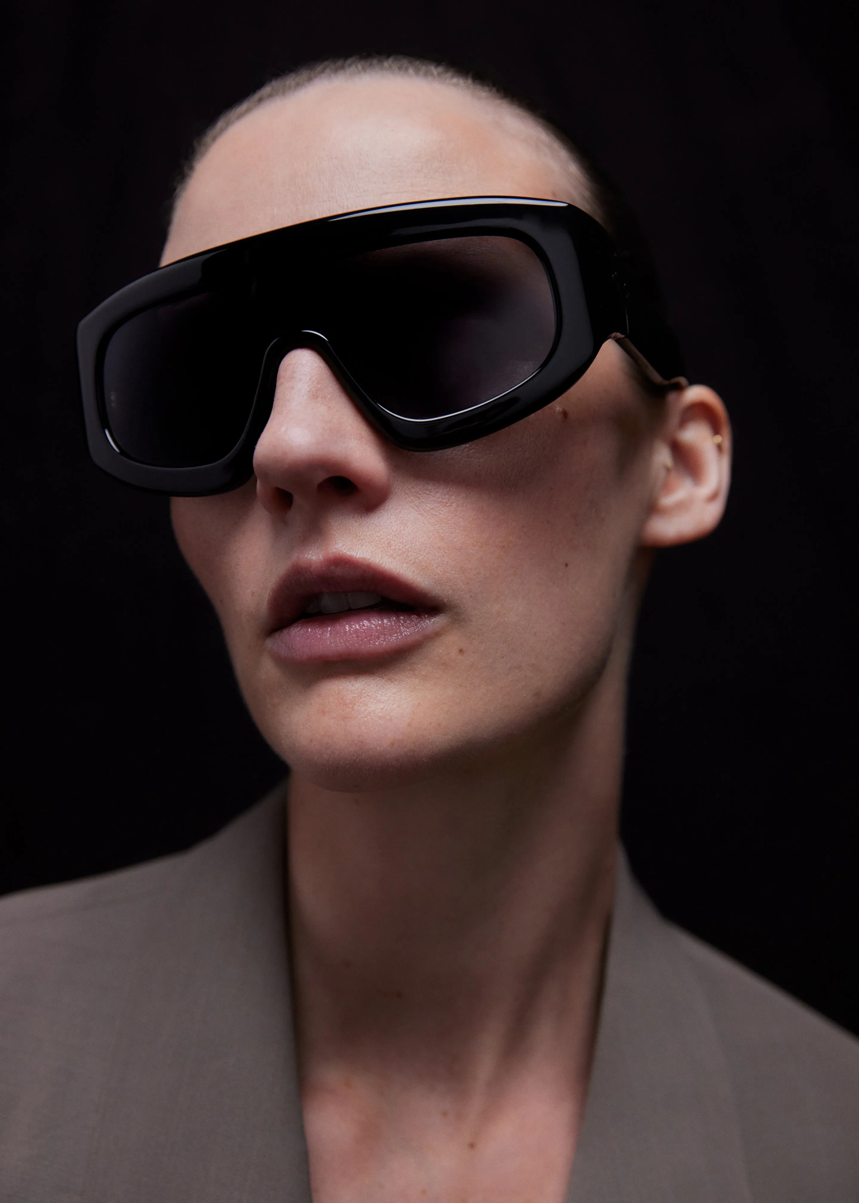 Port Tanger Saraa Sunglasses - Black Acetate/Black Lens sold by Frankie Shop product image thumbnail 3