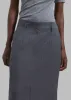 Kerry Maxi Skirt - Grey Pinstripe sold by Frankie Shop