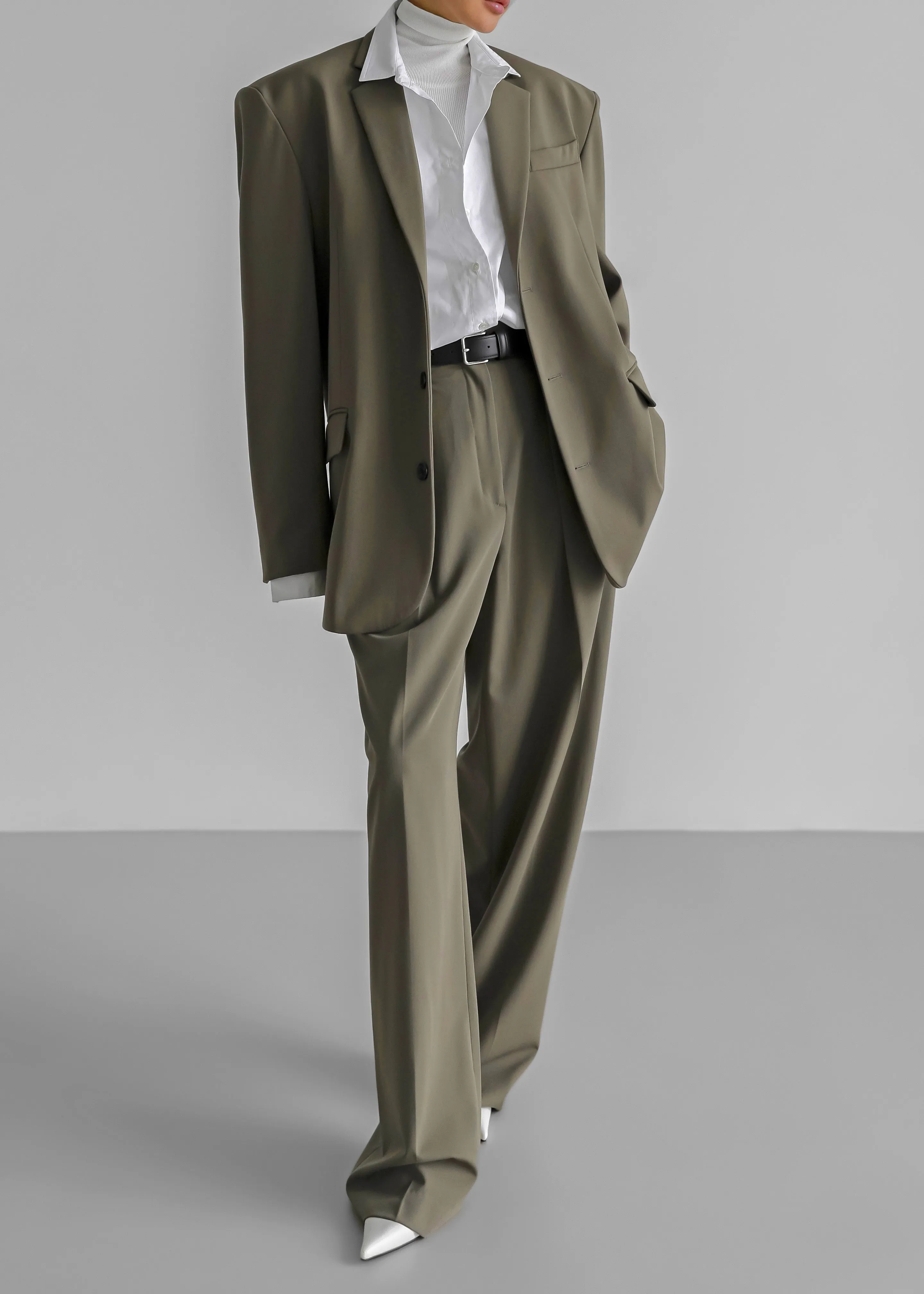 Tansy Pleated Trousers - Olive sold by Frankie Shop product image thumbnail 4