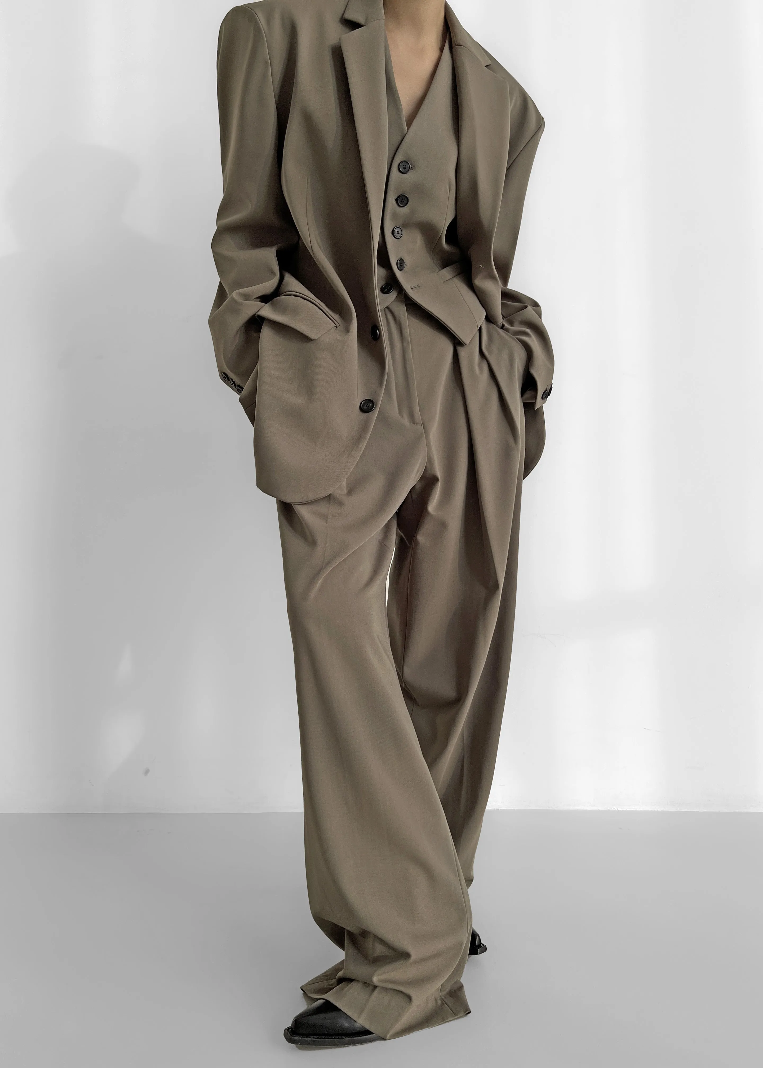 Tansy Pleated Trousers - Olive sold by Frankie Shop product image thumbnail 5