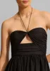 Matteau Bandeau Rouched Sundress - Black sold by Frankie Shop