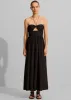 Matteau Bandeau Rouched Sundress - Black sold by Frankie Shop