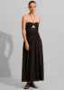 Matteau Bandeau Rouched Sundress - Black sold by Frankie Shop