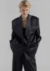 Eliane Satin Blazer - Black sold by Frankie Shop