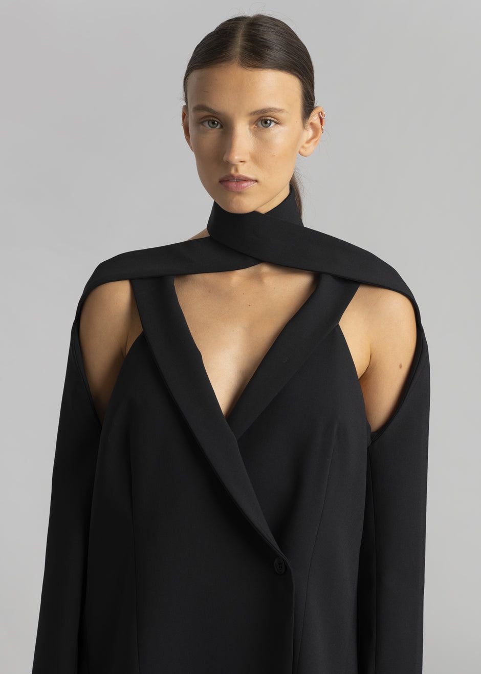 Coperni Cut-out Tailored Dress - Black sold by Frankie Shop product image thumbnail 2