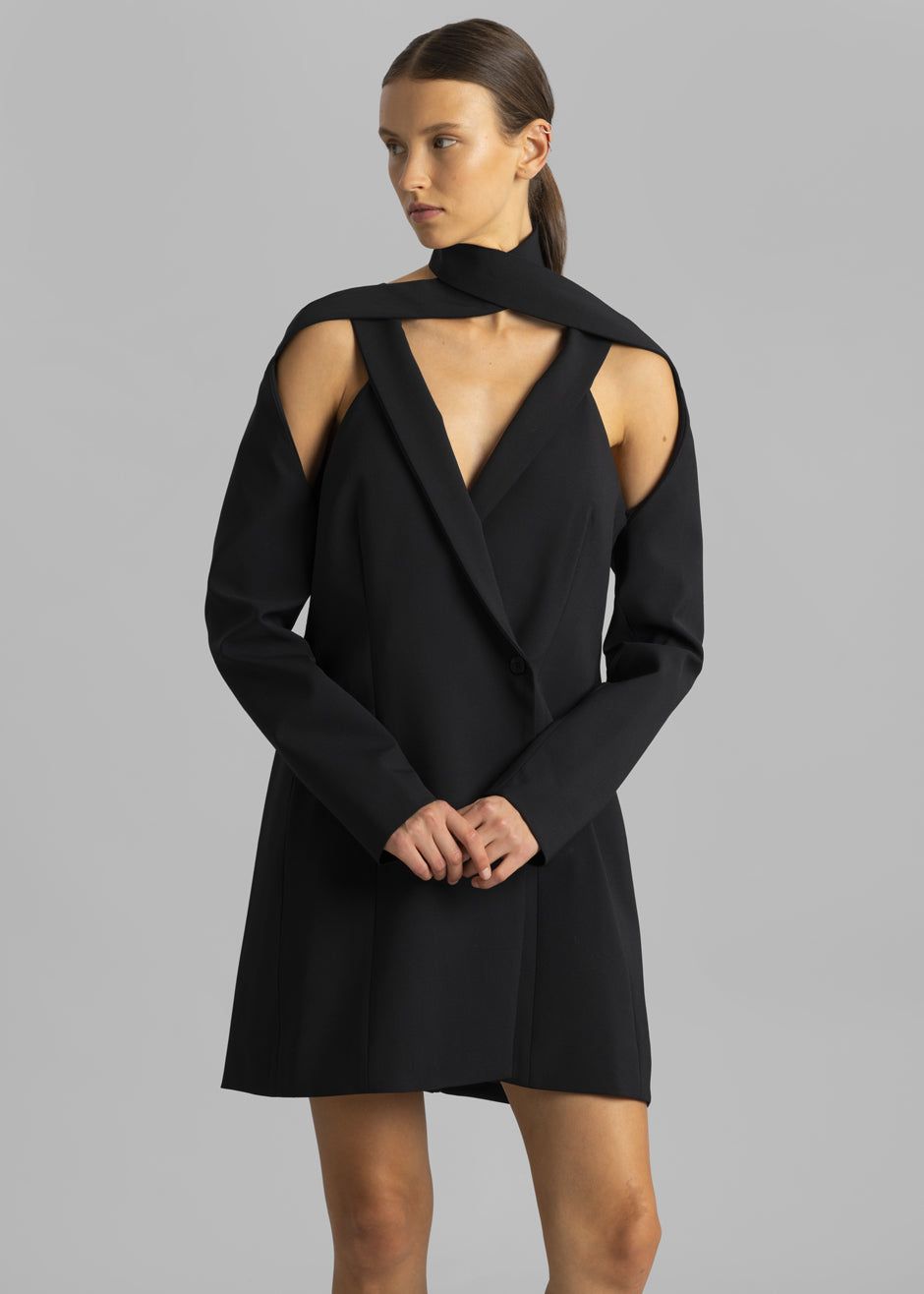 Coperni Cut-out Tailored Dress - Black sold by Frankie Shop product image thumbnail 3