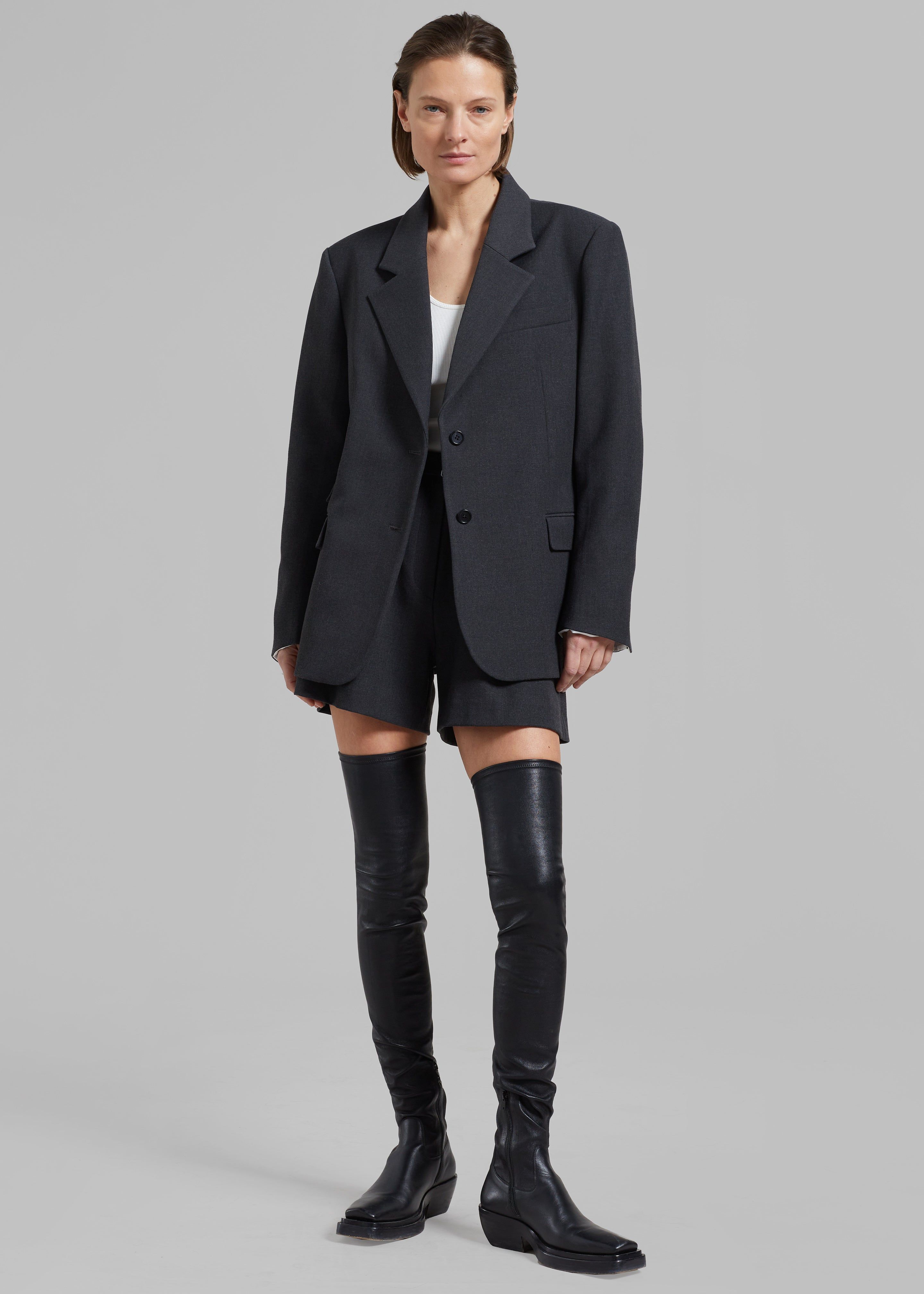 Avalon Blazer - Charcoal sold by Frankie Shop