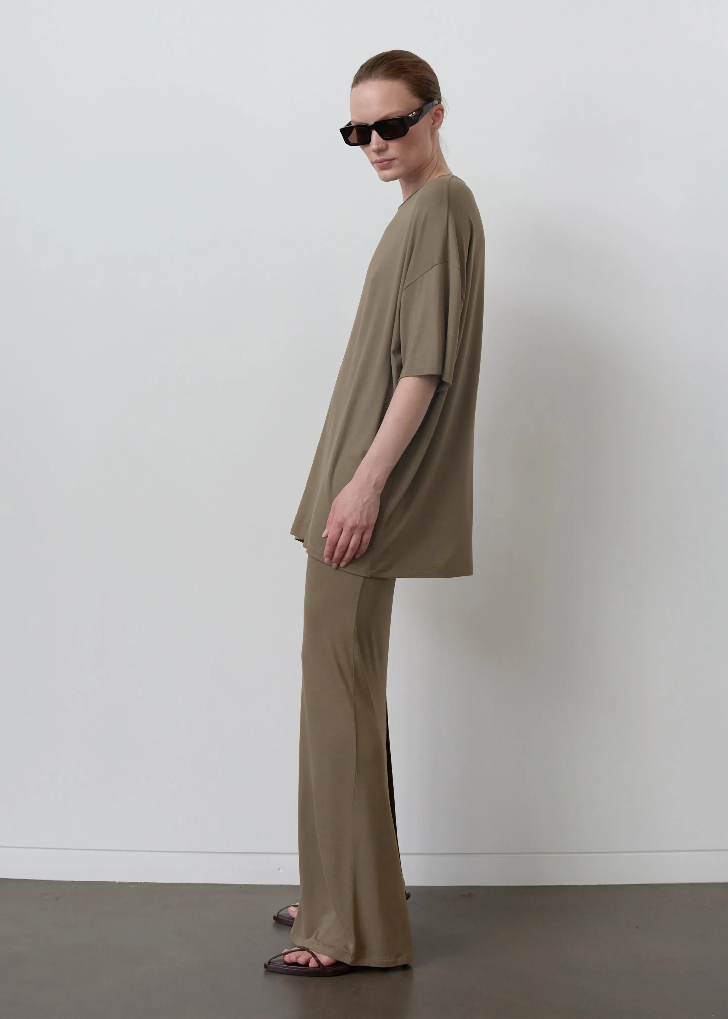 Ella Boxy Tee - Khaki Brown sold by Frankie Shop product image thumbnail 5