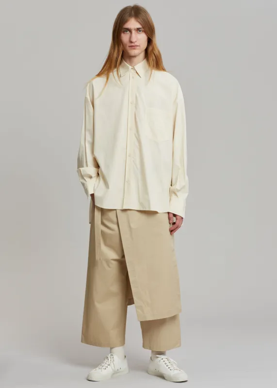 Watts Wrap Pants - Beige sold by Frankie Shop