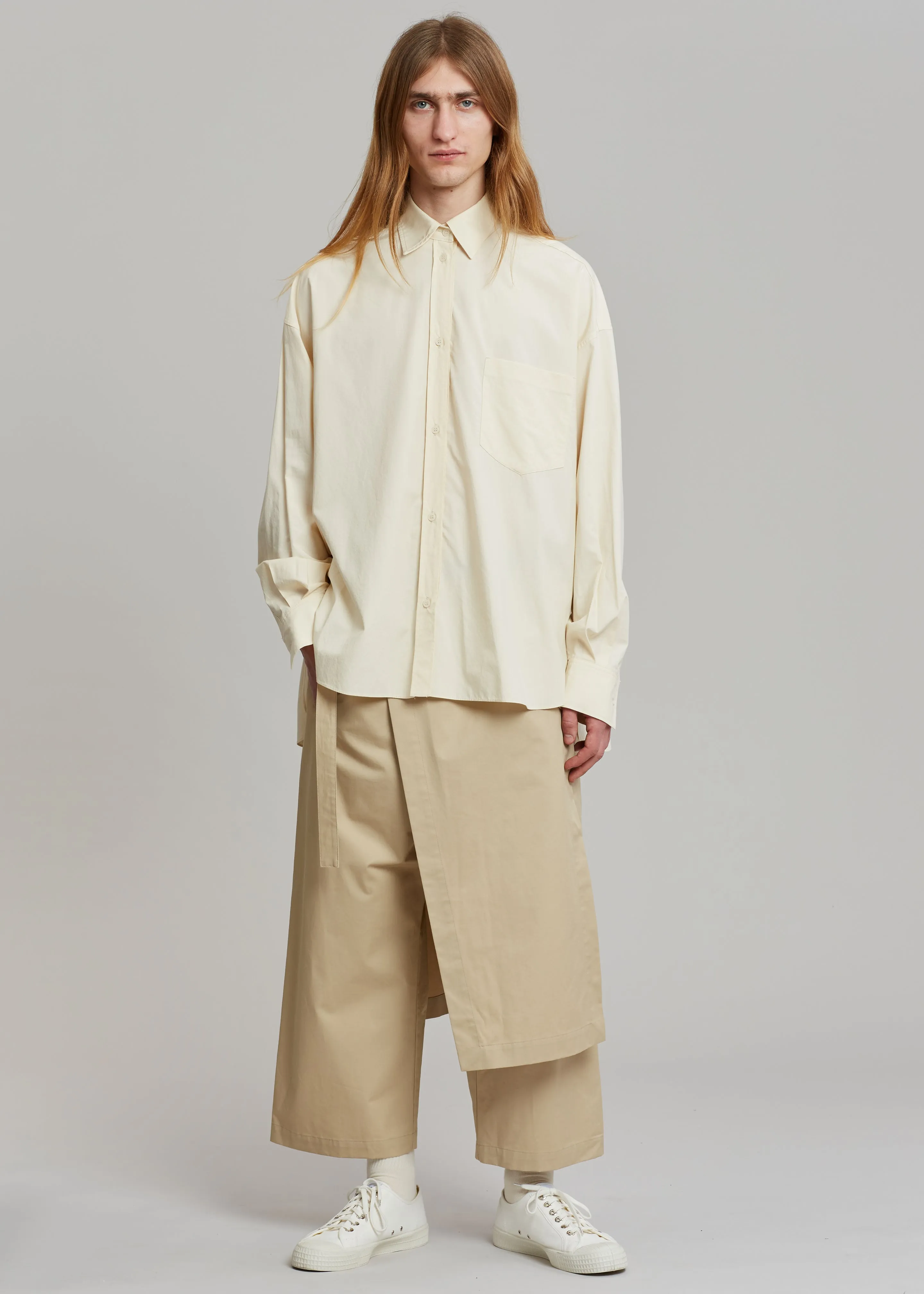 Watts Wrap Pants - Beige sold by Frankie Shop