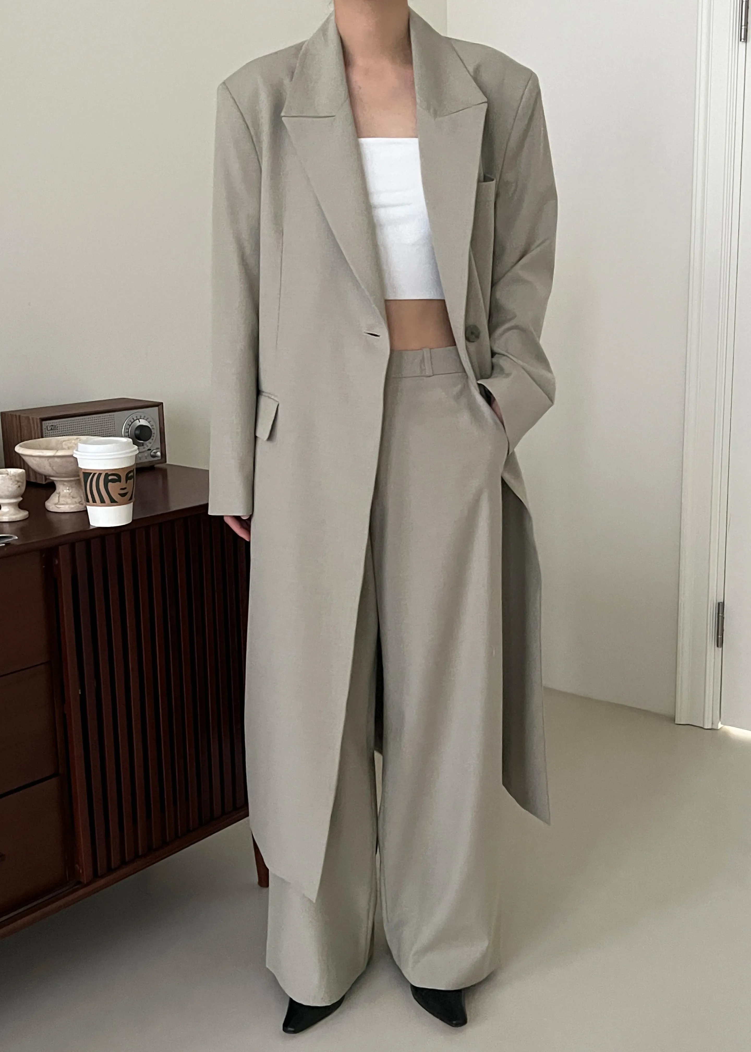 Charlotte Overcoat - Beige sold by Frankie Shop