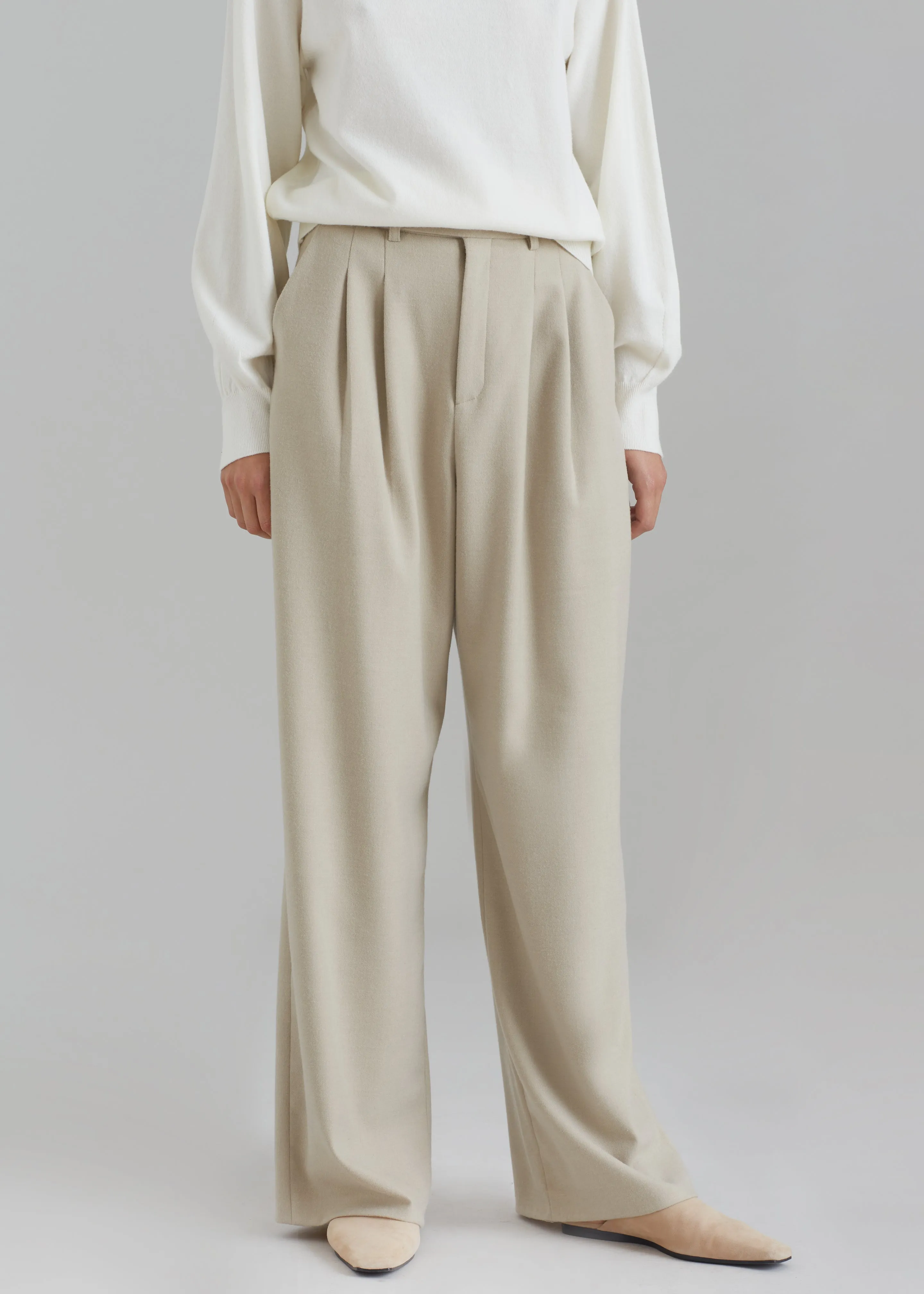 Vance Pants - Beige sold by Frankie Shop product image thumbnail 5