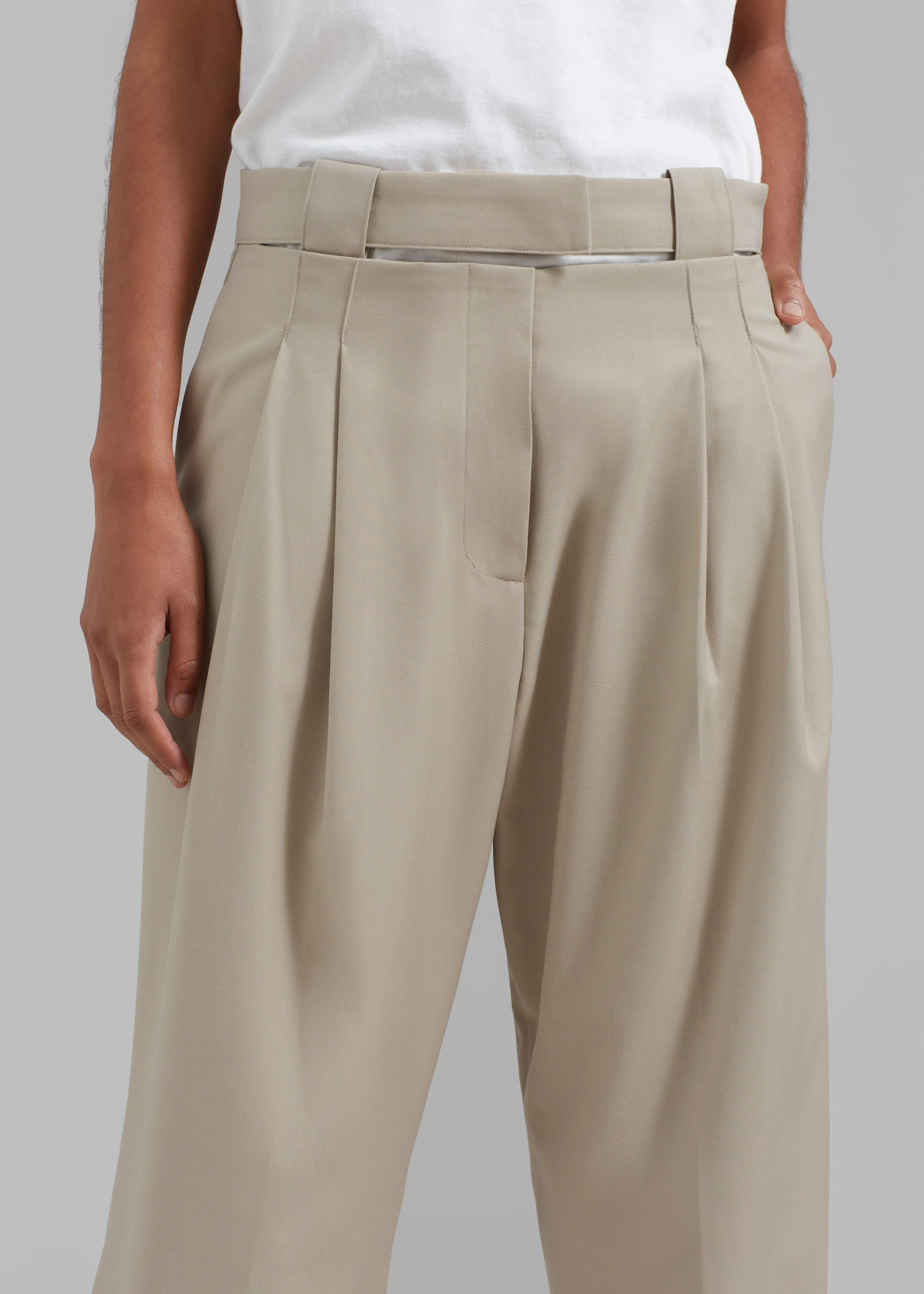 Tate Trousers - Beige sold by Frankie Shop product image thumbnail 5