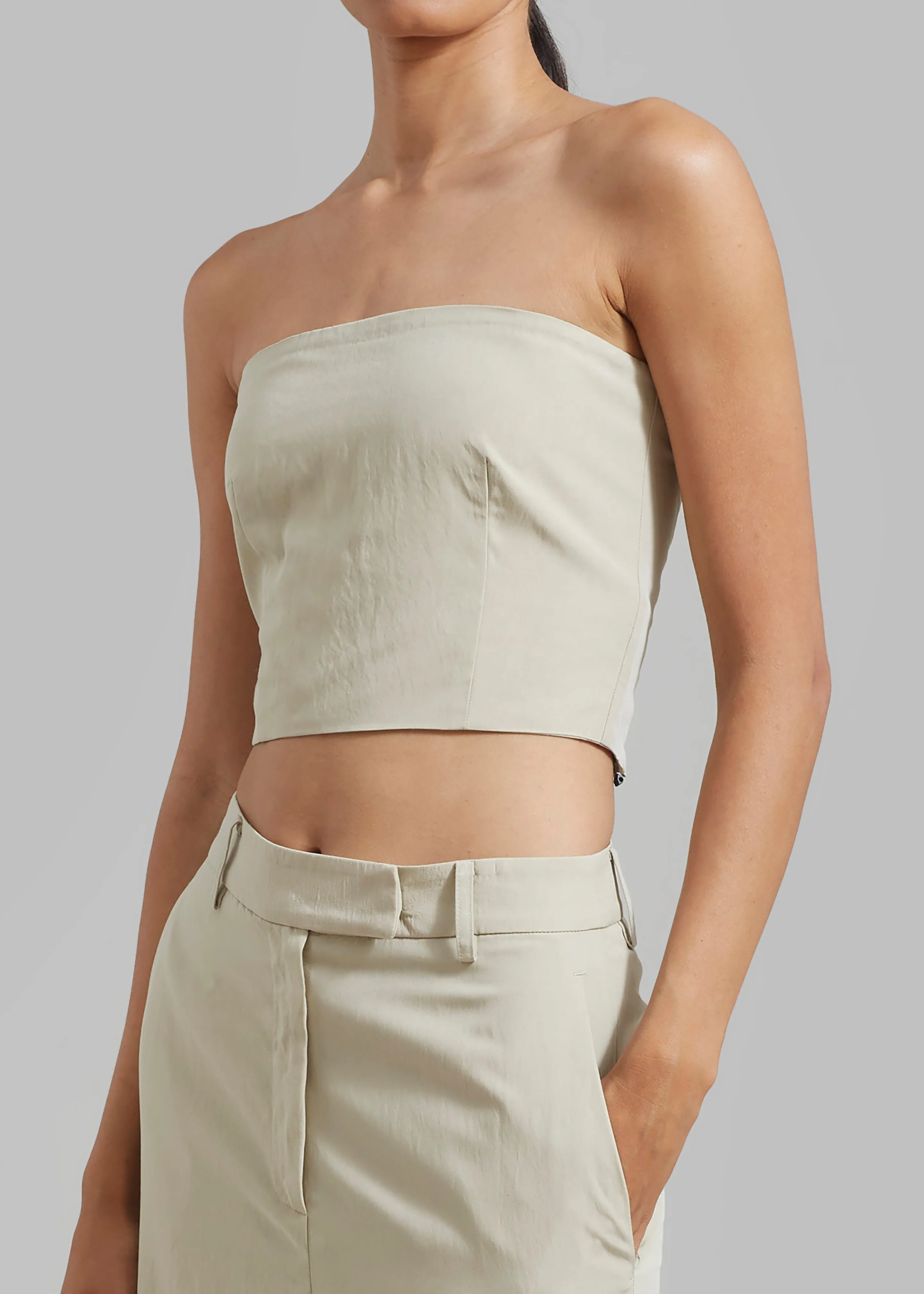 Anastasia Tube Top - Sage sold by Frankie Shop product image thumbnail 2