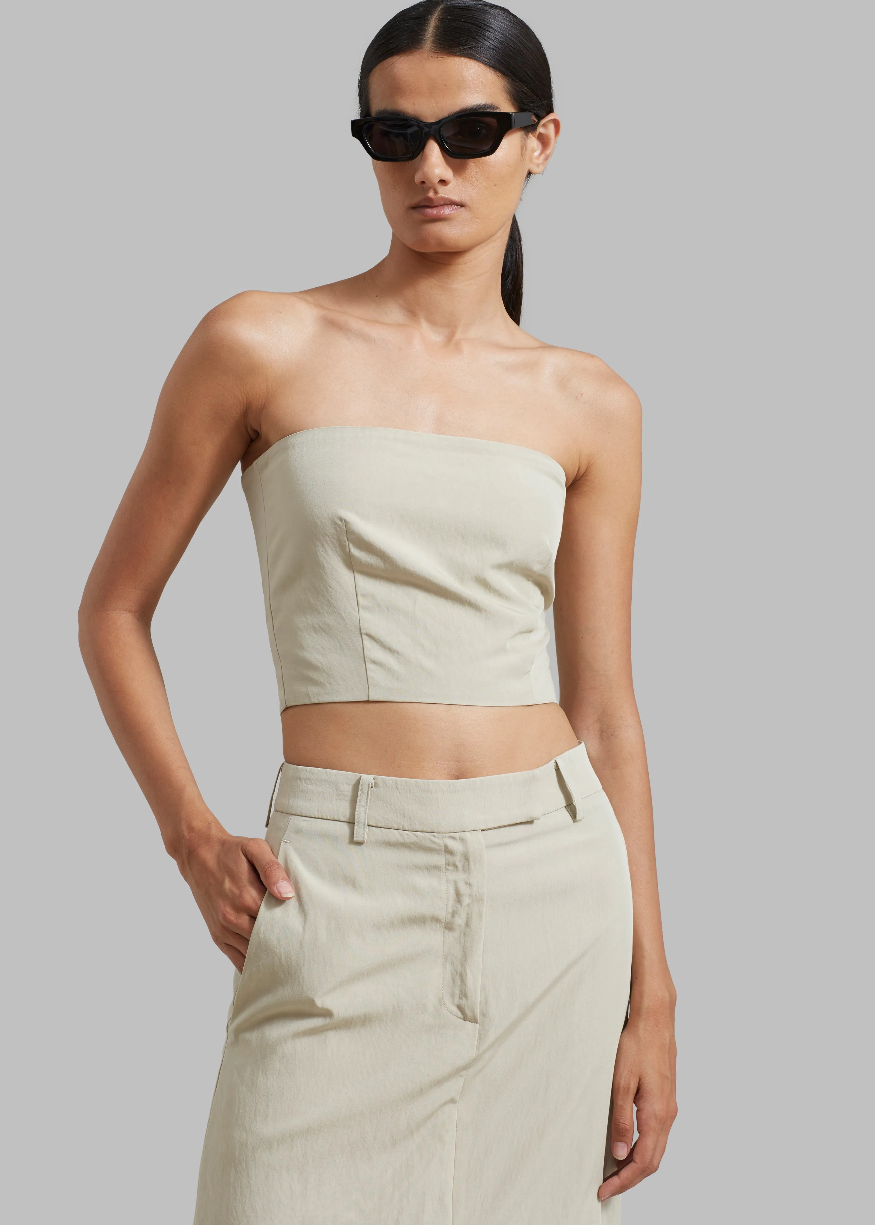 Anastasia Tube Top - Sage sold by Frankie Shop product image thumbnail 4