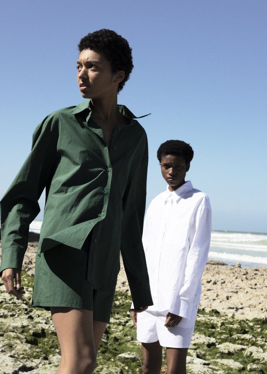 Lui Cotton Shirt - Hunter Green sold by Frankie Shop product image thumbnail 9