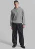 Tyler Half Zip Hoodie - Light Grey sold by Frankie Shop