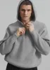 Tyler Half Zip Hoodie - Light Grey sold by Frankie Shop