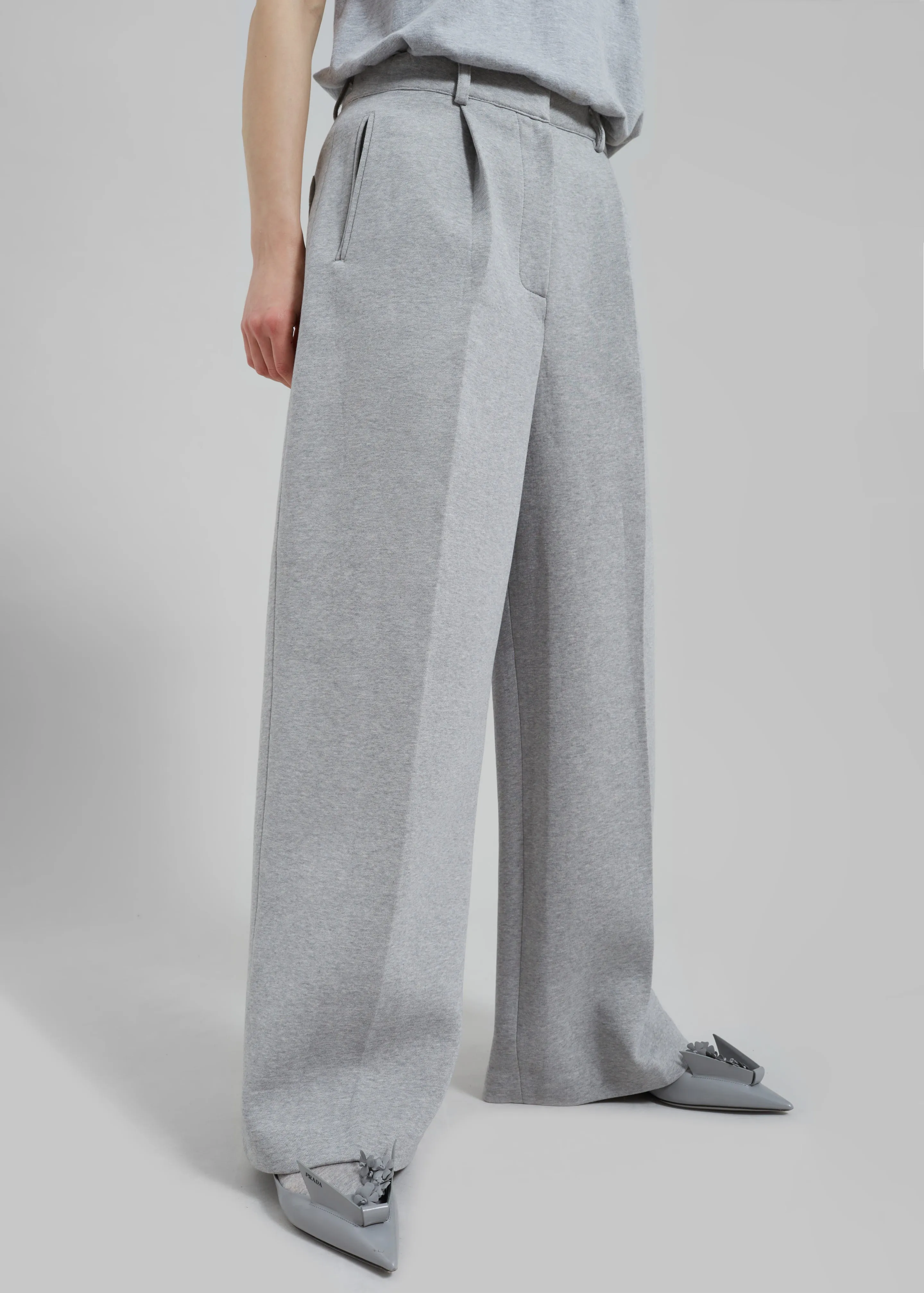 Hutton Pants - Light Grey sold by Frankie Shop