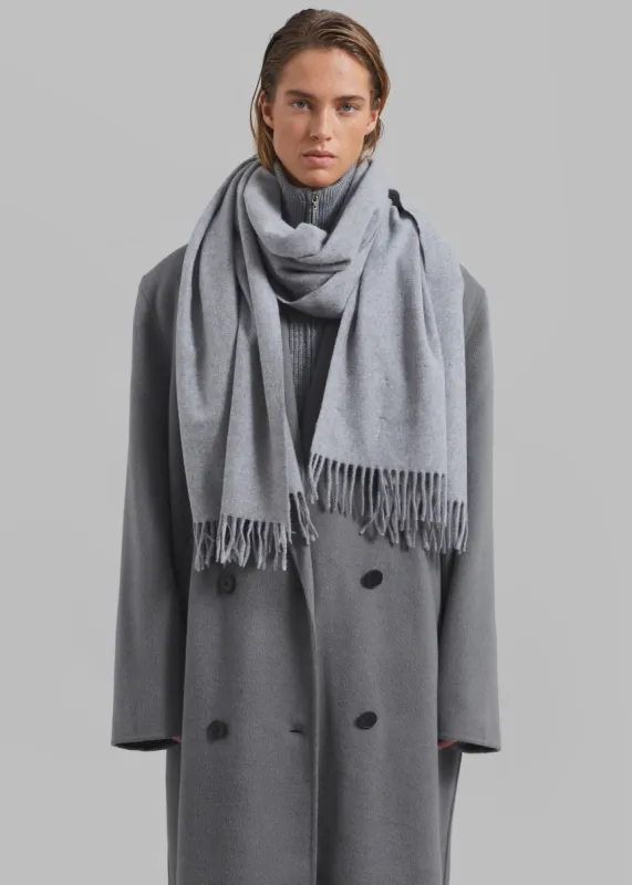 Samsøe Samsøe Accola Maxi Scarf - Grey Melange sold by Frankie Shop