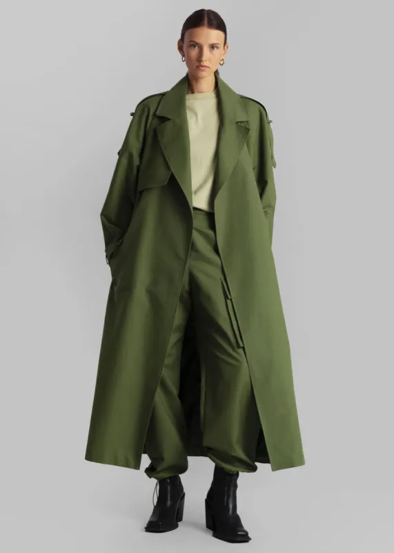 Suzanne Trench Coat - Olive sold by Frankie Shop