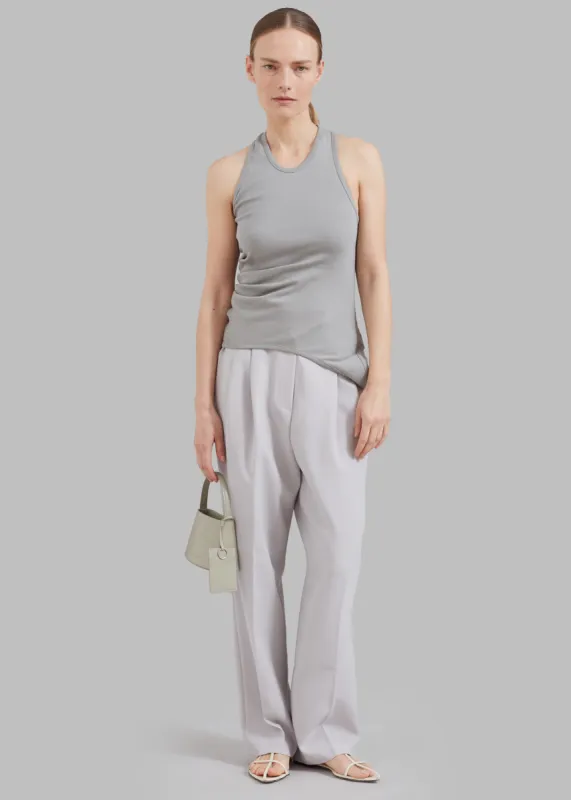 Low Classic Hole Point Top - Light Khaki made by Frankie Shop