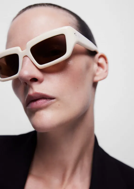 Port Tanger Niyyah Sunglasses - Sandarac Acetate/Tangerine Lens sold by Frankie Shop