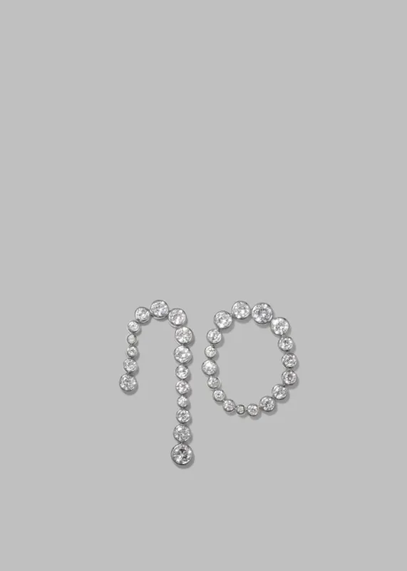 Completedworks Glade Earrings - Rhodium Plated sold by Frankie Shop