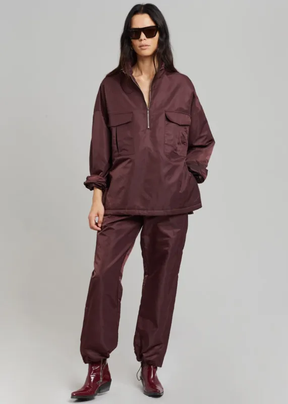 Kevin Track Pants - Burgundy sold by Frankie Shop