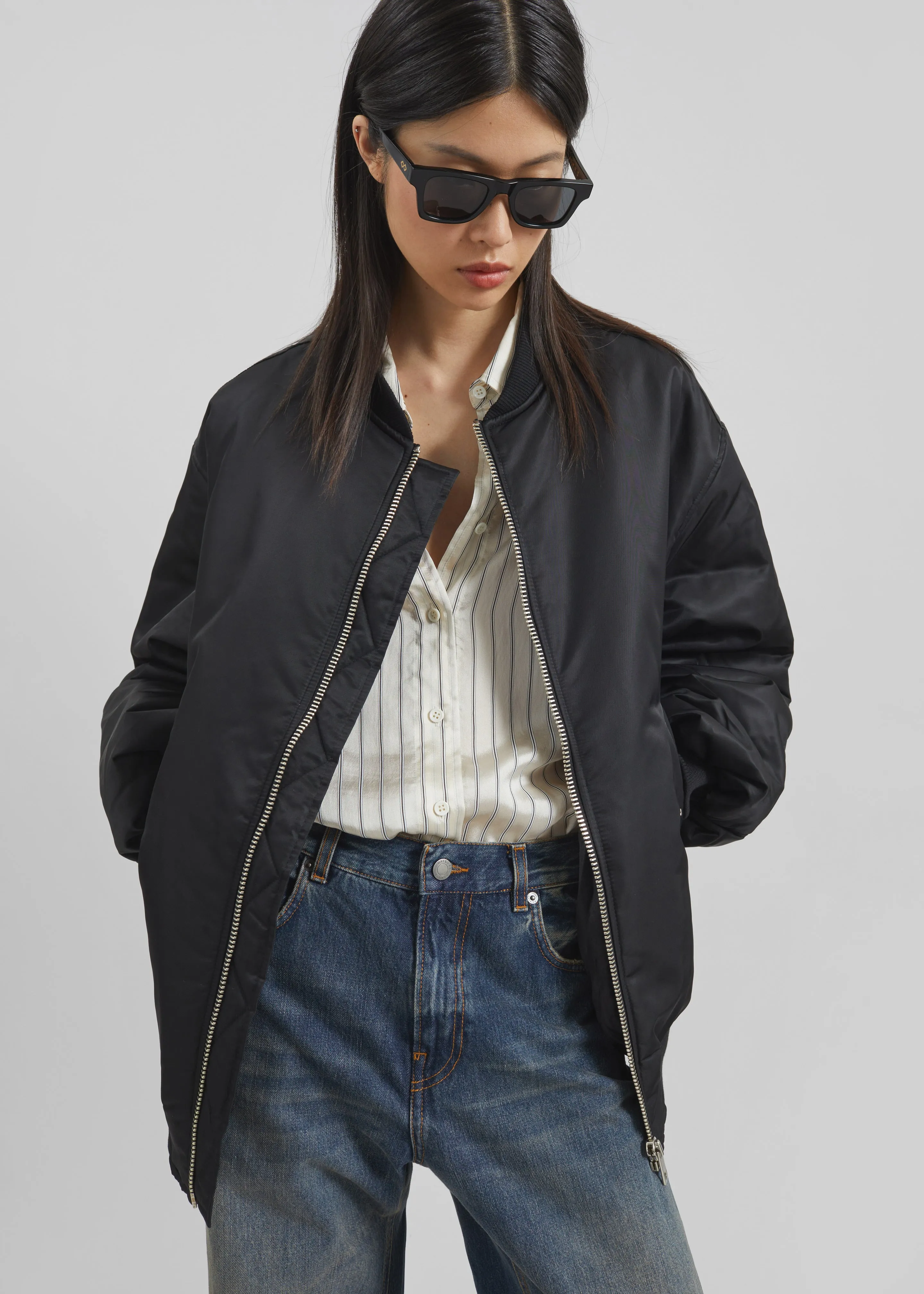 Astra Bomber Jacket - Black sold by Frankie Shop product image thumbnail 3