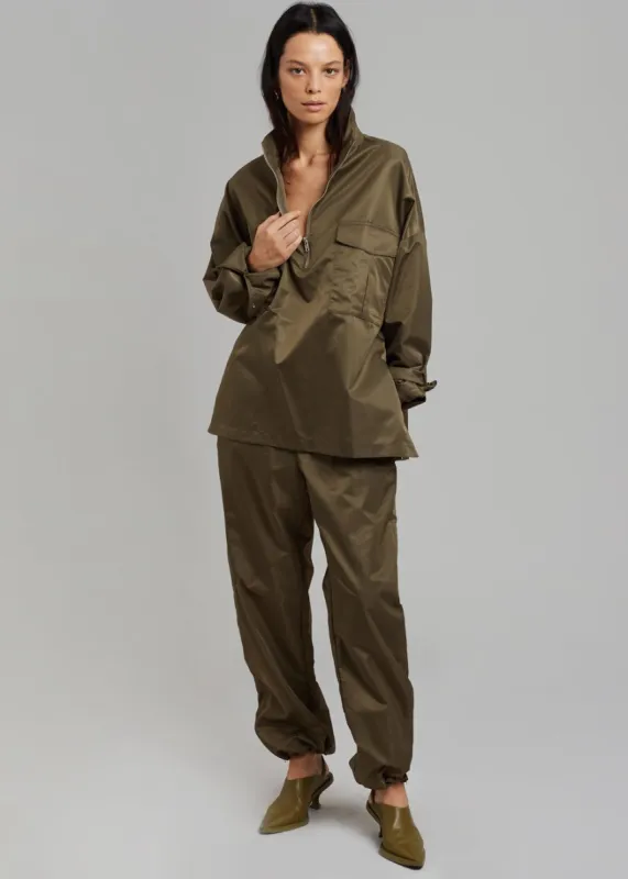 Kevin Track Pants - Khaki Brown sold by Frankie Shop