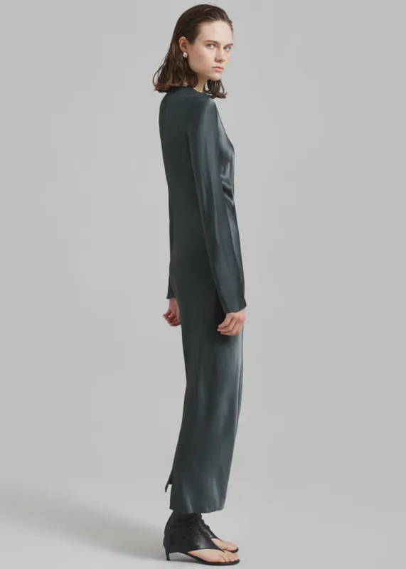 Samsøe Samsøe Alina Long Dress - Iron Gate made by Frankie Shop