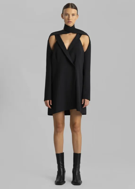 Coperni Cut-out Tailored Dress - Black made by Frankie Shop