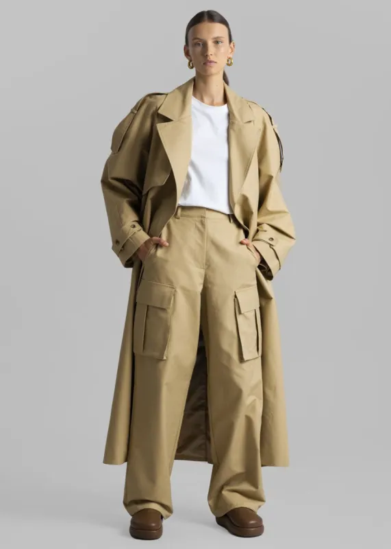 Gia Cargo Pants - Beige sold by Frankie Shop