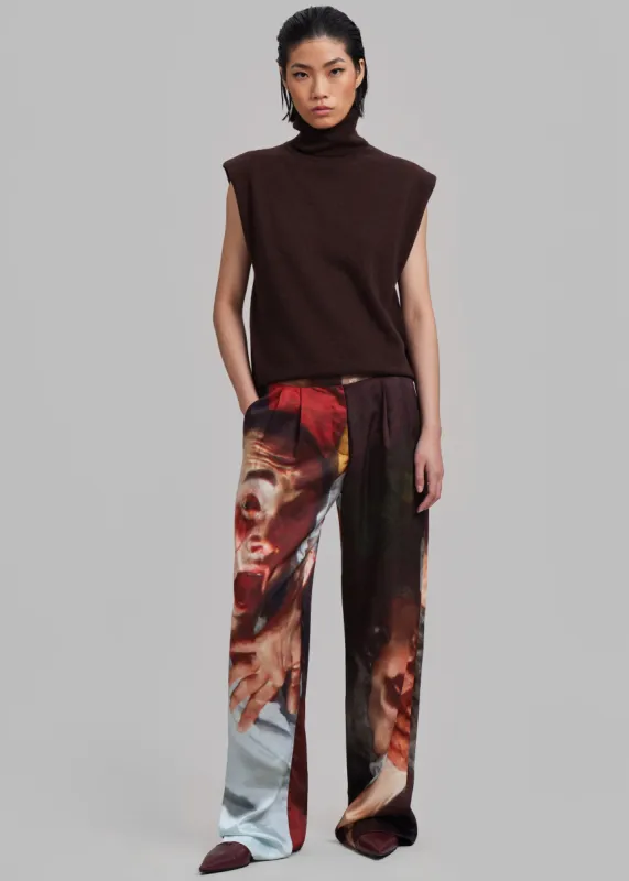 Puppets And Puppets Rose Double Pleated Pants - Traversi made by Frankie Shop