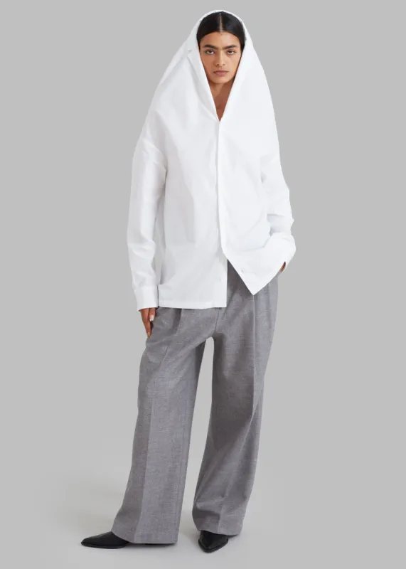 Coperni Hooded Shirt - Optic White sold by Frankie Shop