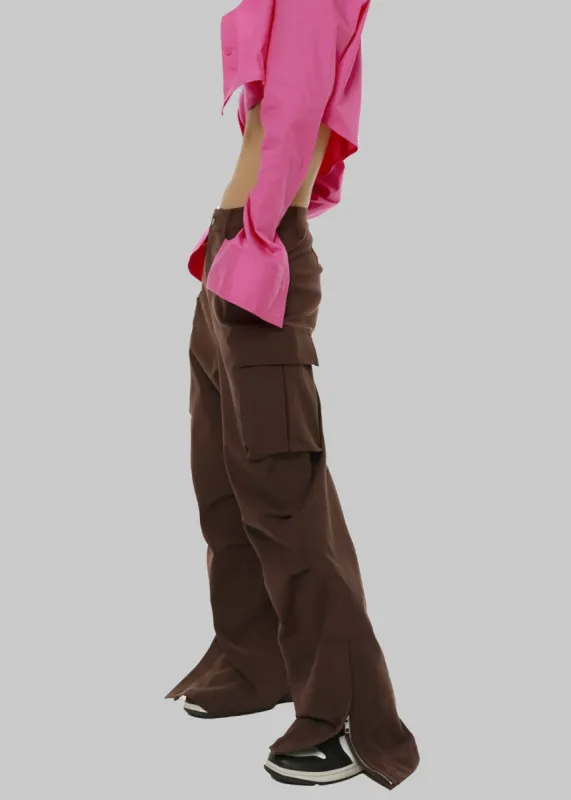 Valo Cargo Pants - Brown made by Frankie Shop