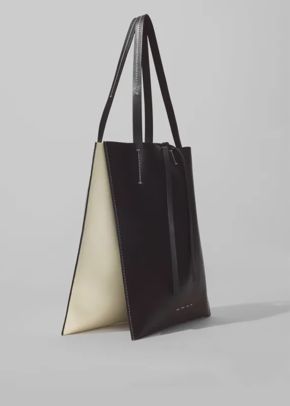 Proenza Schouler White Label Twin Tote - Black/Ivory sold by Frankie Shop