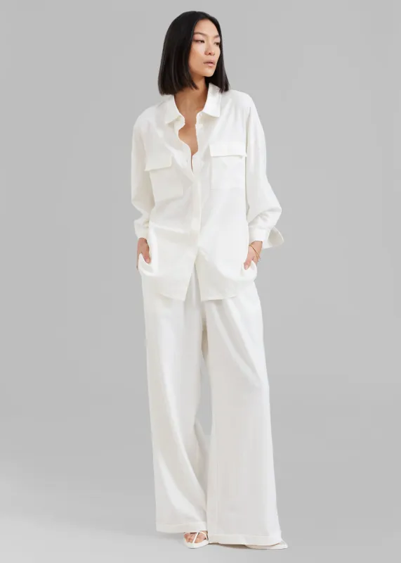 Solaqua The Resort Pant - Ivory sold by Frankie Shop
