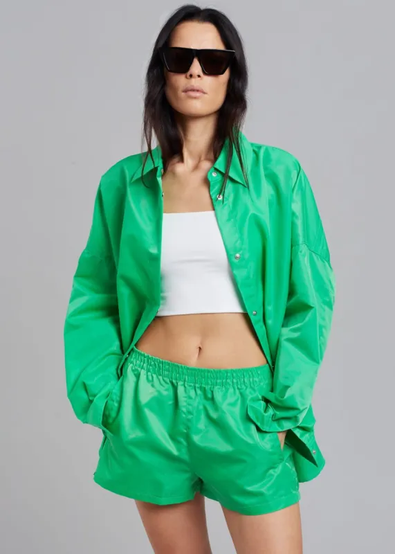 Perla Gym Shorts - Kelly Green sold by Frankie Shop