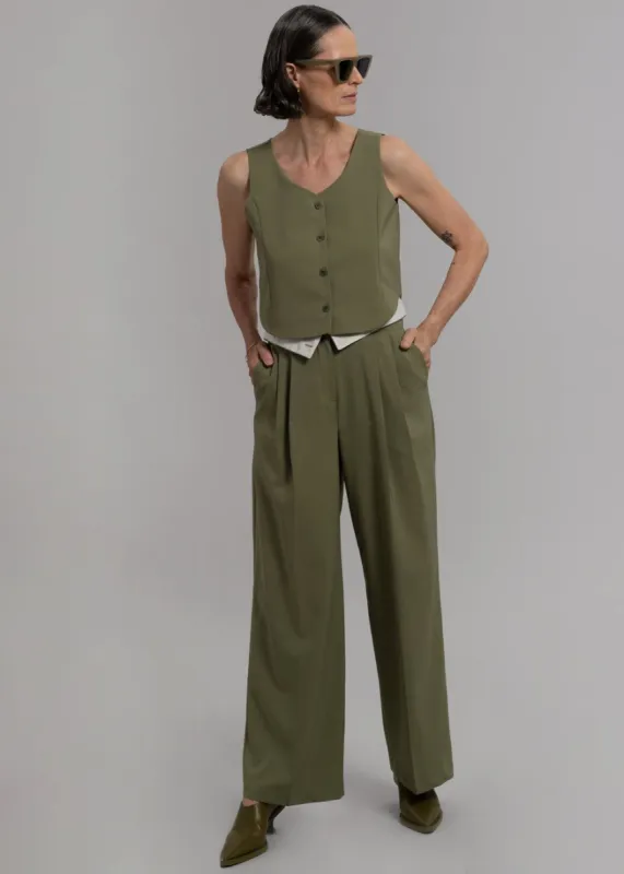 Holi Vest - Olive made by Frankie Shop