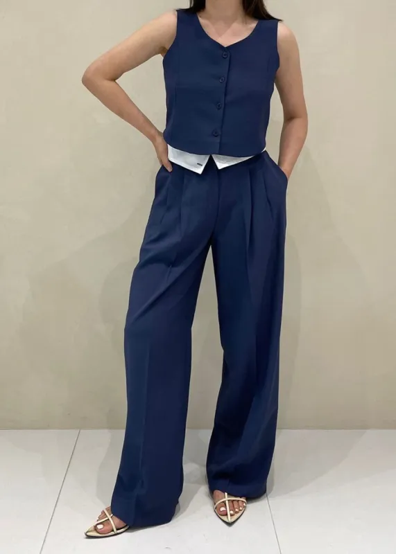 Holi Vest - Navy sold by Frankie Shop