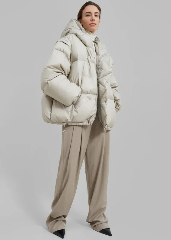 Matilda Puffer - Light Grey sold by Frankie Shop