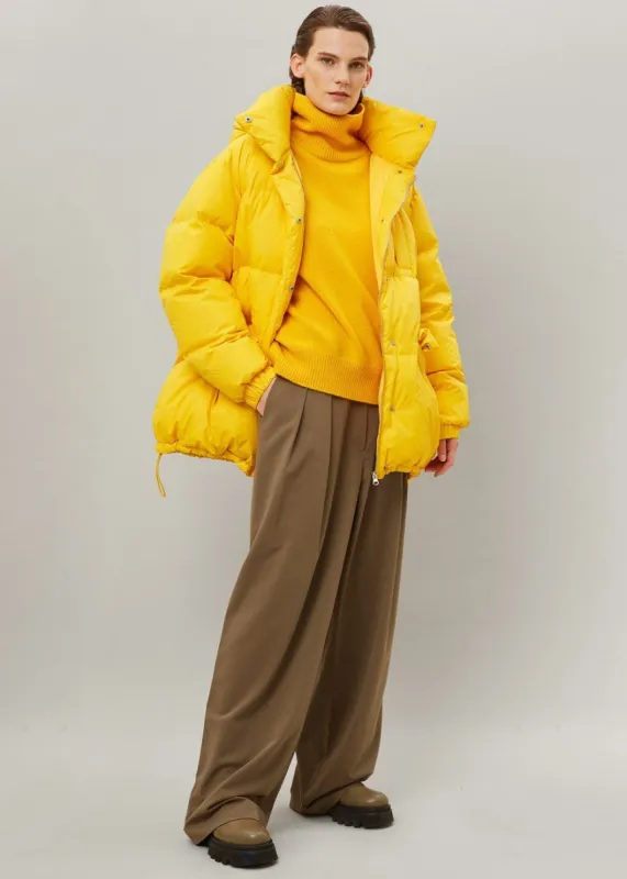Tignes Recycled Long Puffer - Marigold made by Frankie Shop