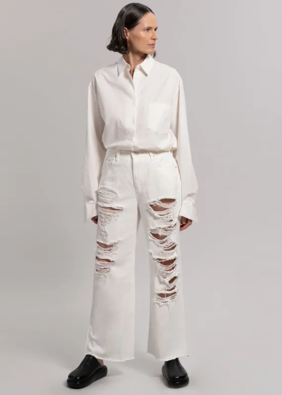 Tory Ripped Jeans - White sold by Frankie Shop