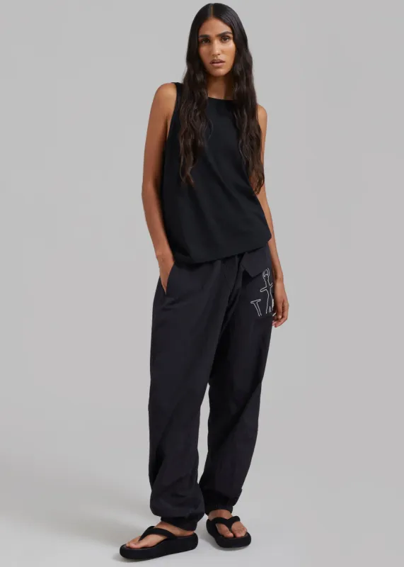 JW Anderson Twisted Joggers - Black made by Frankie Shop