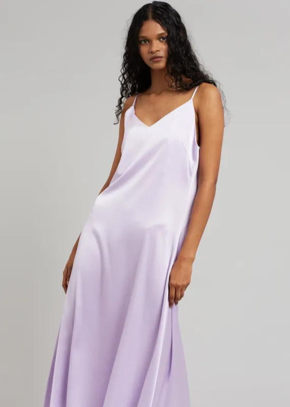 Cordelia Satin Dress - Lilac made by Frankie Shop