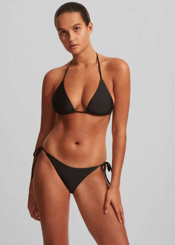 Matteau String Triangle Bikini Top - Black sold by Frankie Shop