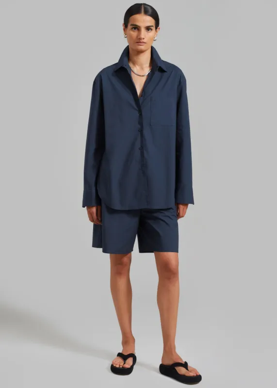 Levi Shirt - Midnight Blue made by Frankie Shop